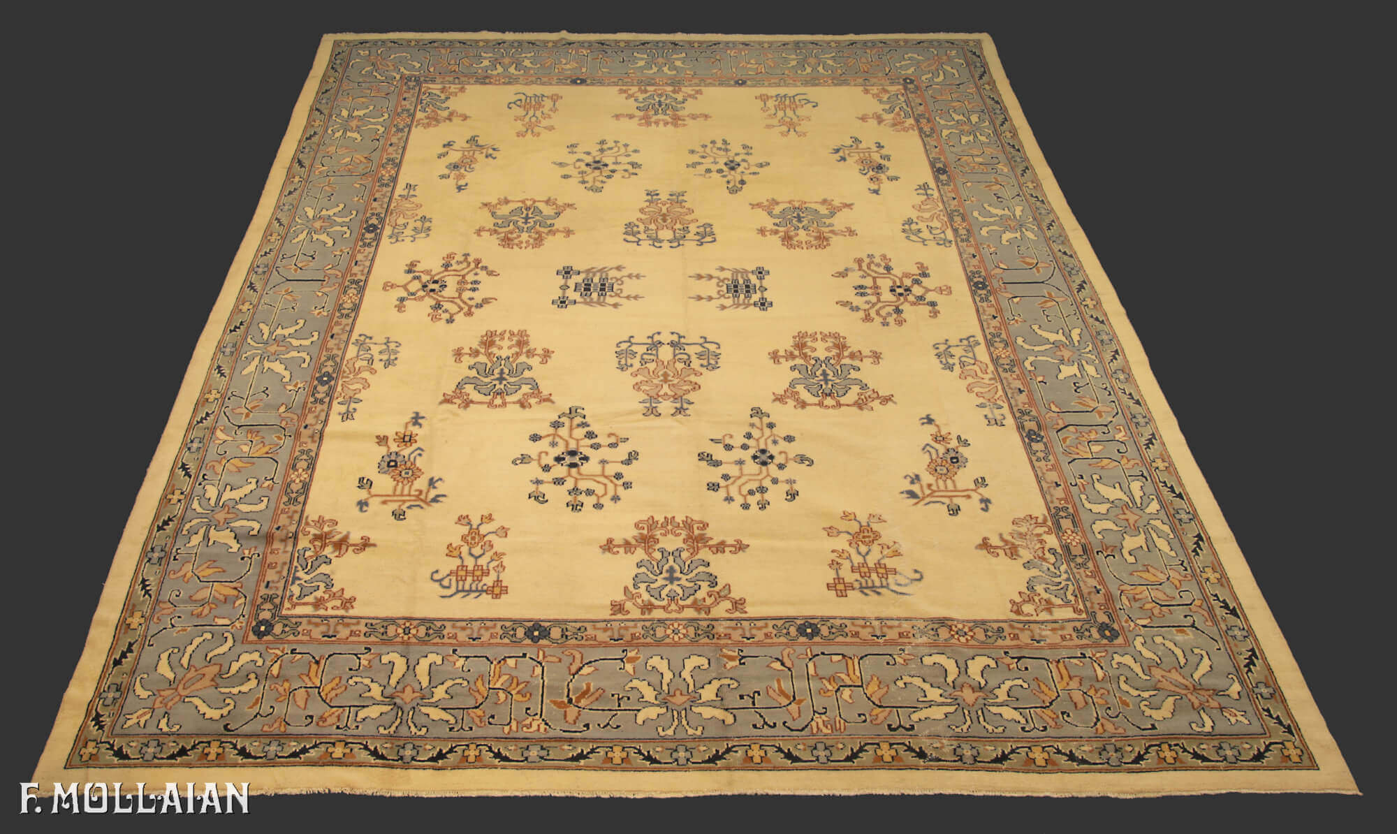 Antique Turkish Izmir Carpet n°:40995833